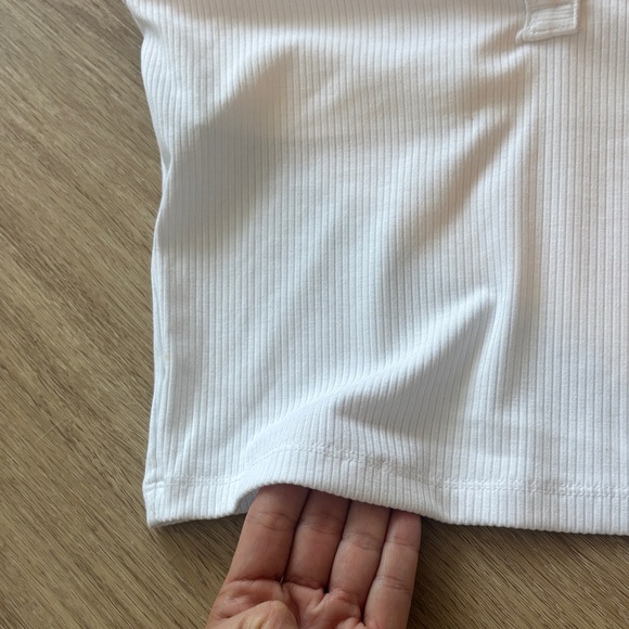 NWT Aerie White Ribbed Racerback Cami Tank Top - Picture 4 of 7